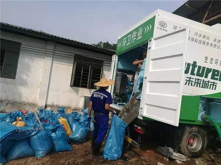 西湖工业污泥压干处理